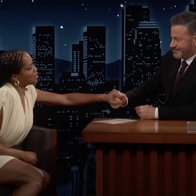 Regina King and Jimmy Kimmel